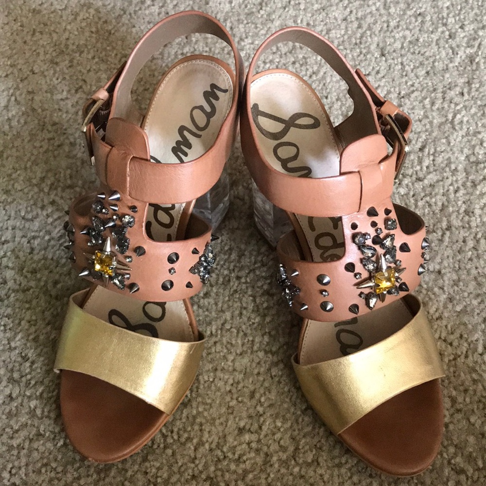 Sam Edelman Yara heeled sandals w/lucite